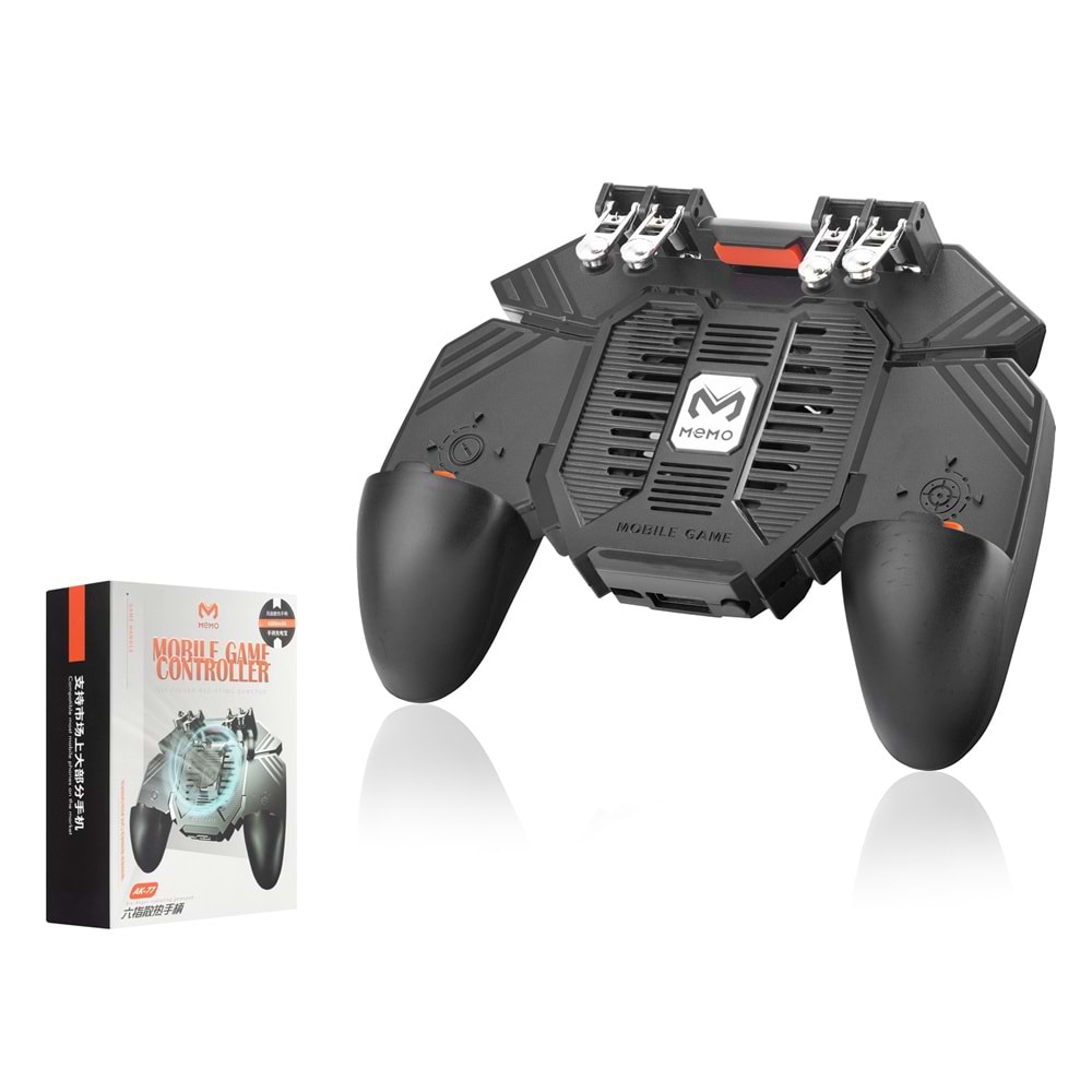 HADRON AK77-2 Soğutucu Fanlı Telefon Tutuculu Mobil Gamepad 4 Butonlu 4000 mAh Siyah