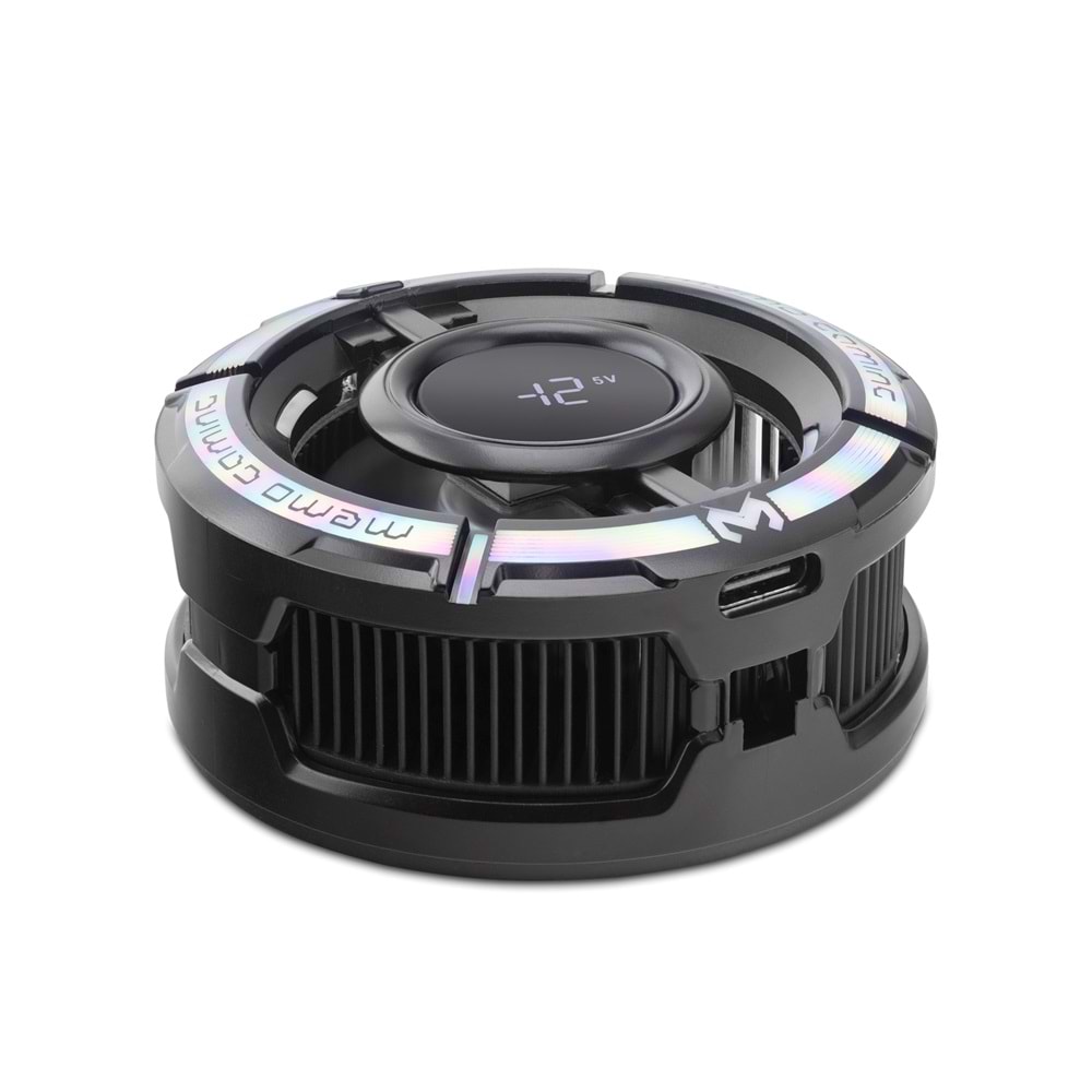 HADRON CX15 Manyetik Telefon Soğutucu Fan 15W RGB Isı Göstergeli Siyah