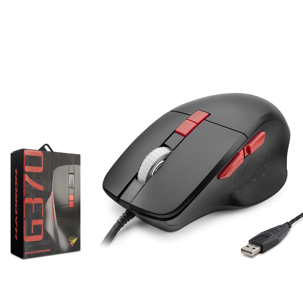 HADRON G370 RGB Gaming Mouse 3600 DPI Siyah