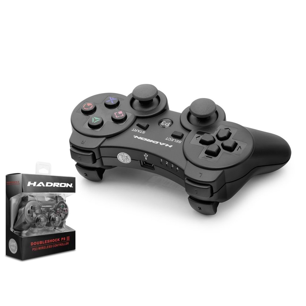 HADRON HD325 Bluetooth GamePad Oyun Kolu PS3 Uyumlu DoubleShock III Siyah