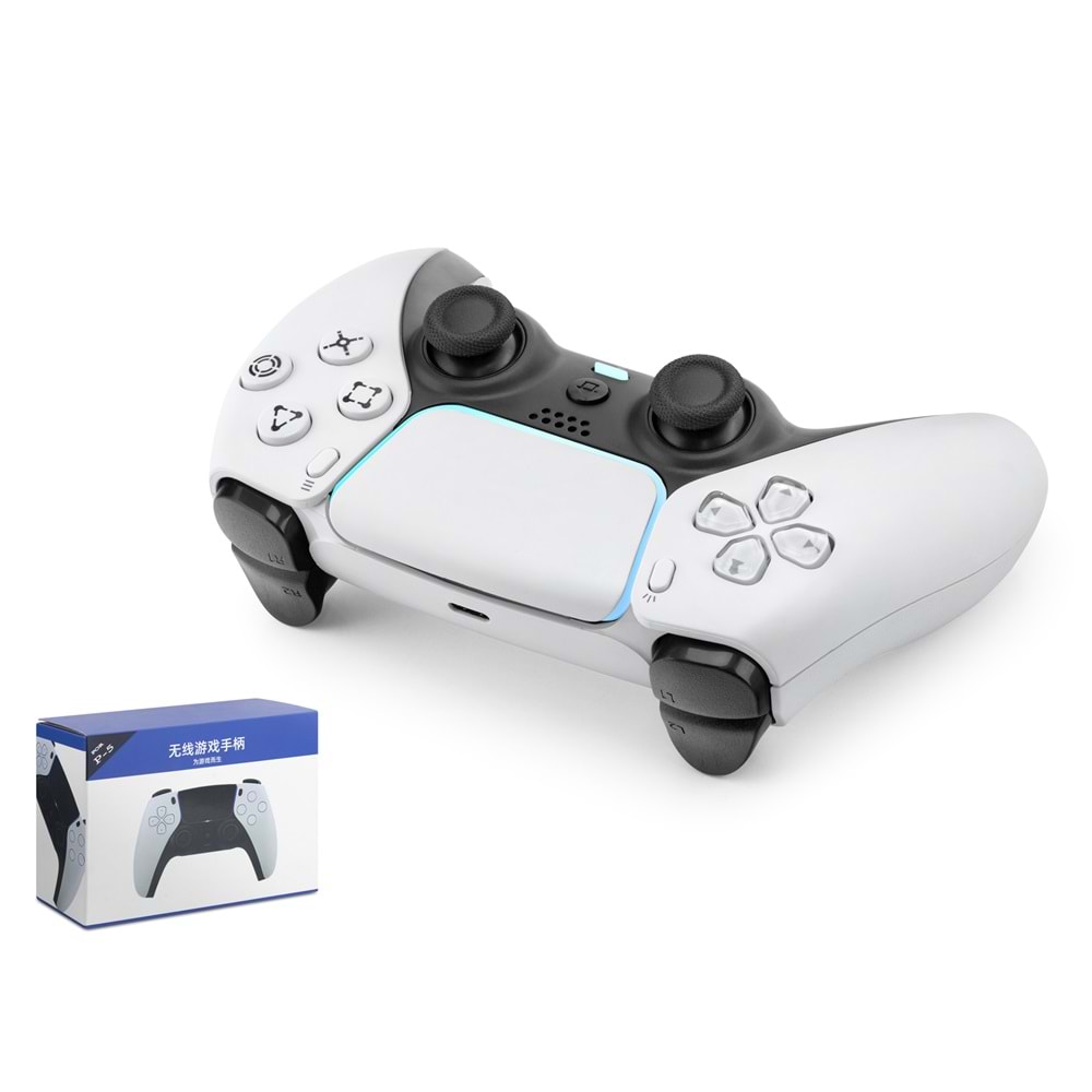 HADRON HD332W Kablosuz GamePad Oyun Kolu PS5 Uyumlu Dokunmatik Panelli Beyaz