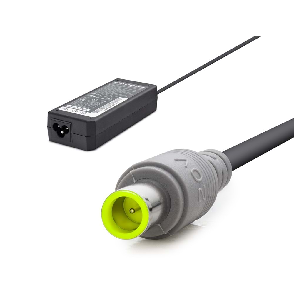 HADRON HD791 Laptop Adaptörü 90W 20V 4.5A 7.9x5.5 mm IBM Lenovo Siyah