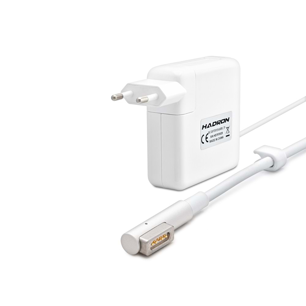 HADRON HD797 Laptop Adaptörü 85W 18.5V 4.6A L Tip MacBook Beyaz