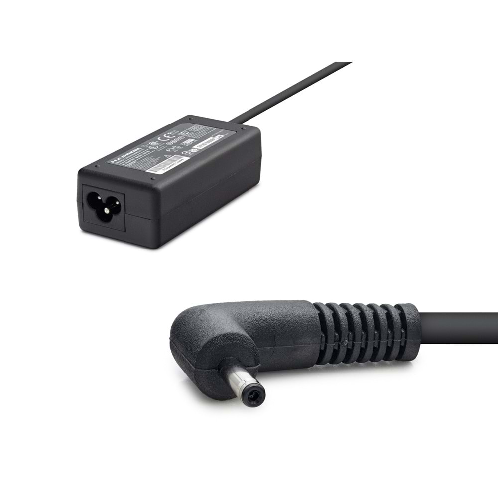 HADRON HD799 Laptop Adaptörü 45W 19V 2.37A 3.0x1.1 mm Acer Asus Siyah
