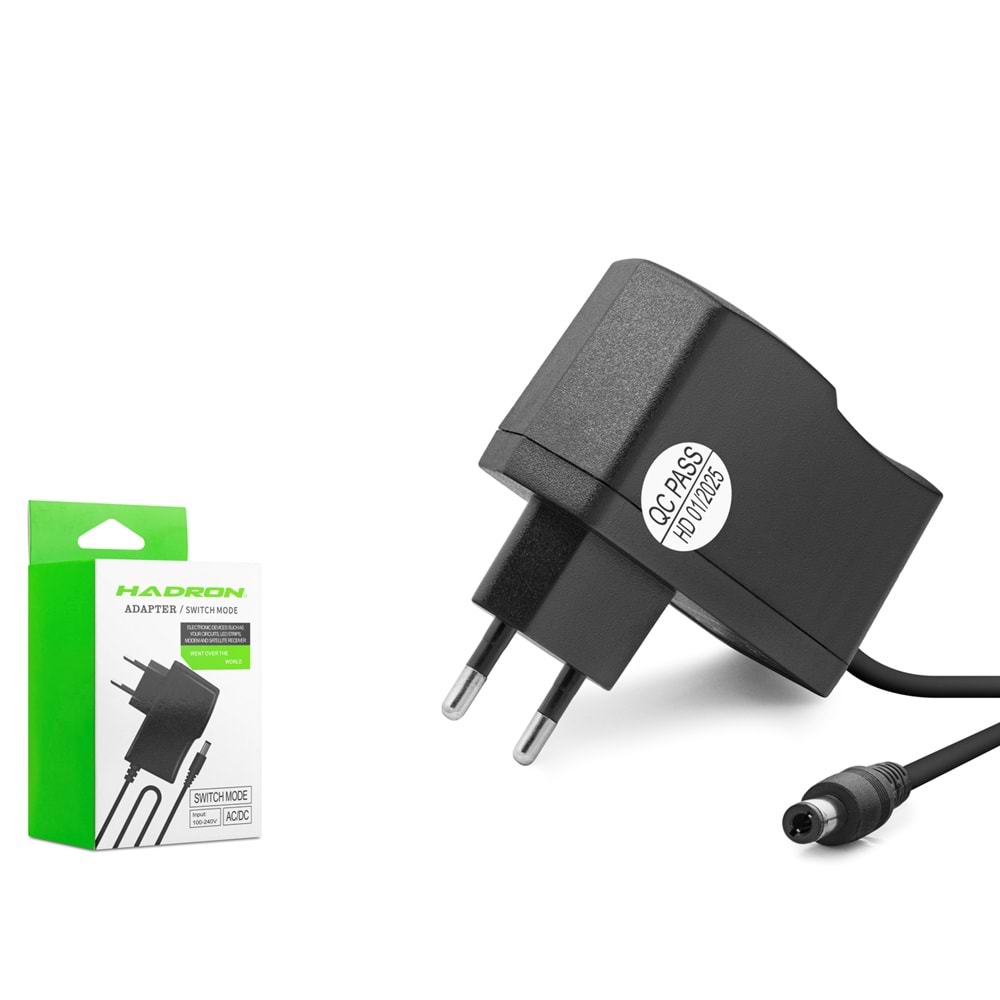 HADRON HD8419 Modem Router Adaptörü 6W 6V 1A 5.5x2.5 mm Siyah