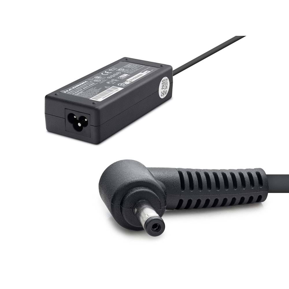 HADRON HD8804 Laptop Adaptörü 65W 19V 3.42A 4.0x1.35 mm Asus Siyah