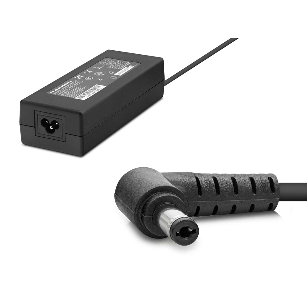 HADRON HD8863 Laptop Adaptörü 120W 19.5V 6.15A 5.5x2.5 mm Asus Acer MSI Toshiba Siyah