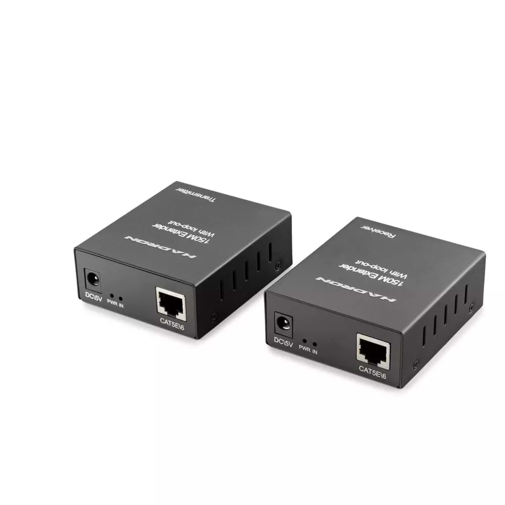 HADRON HDX1369 HDMI Extender Loop Out 1080p 60 Hz 150 m Siyah