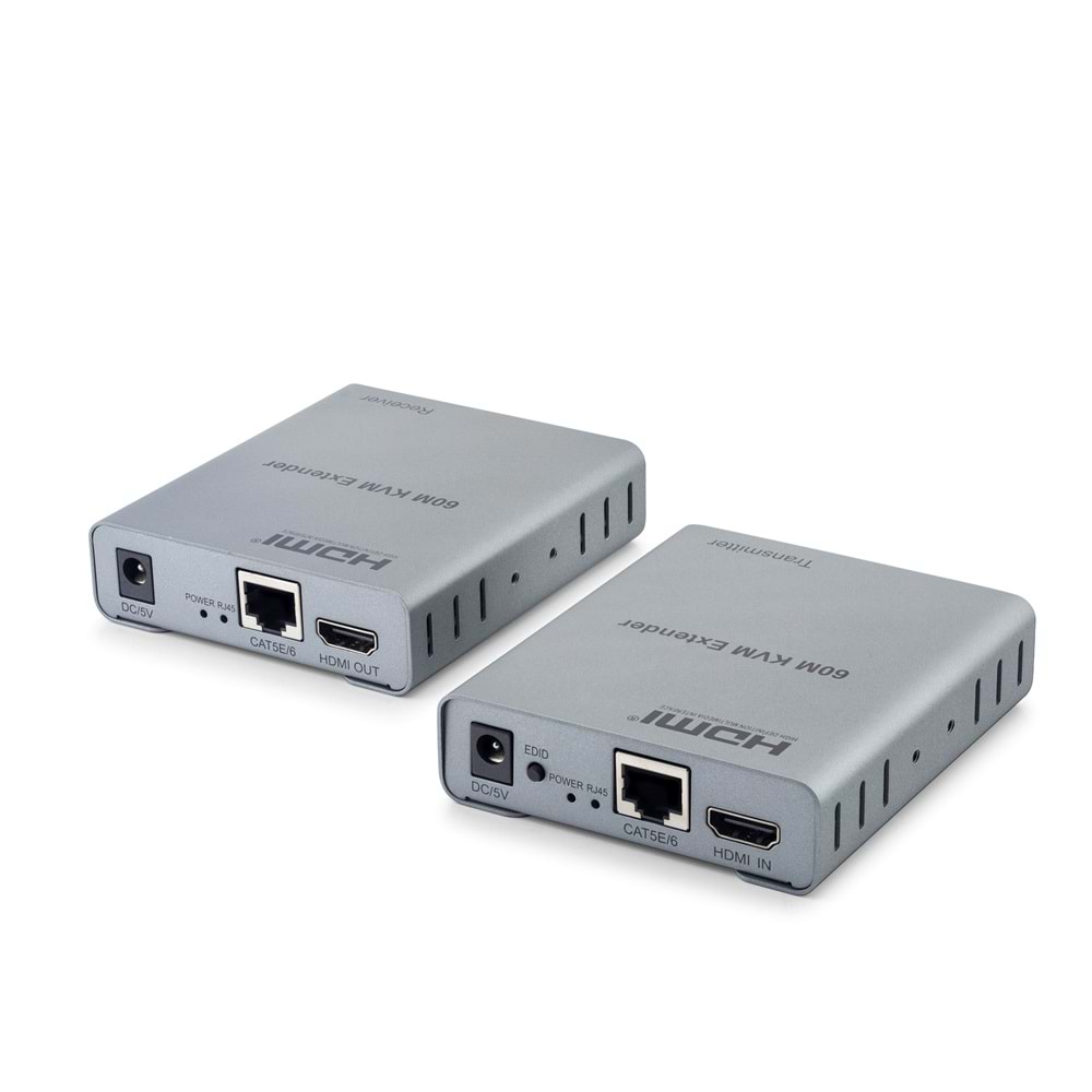 HADRON HDX1422 HDMI KVM Extender IR Ses 1080p 60 Hz 60 m Gri