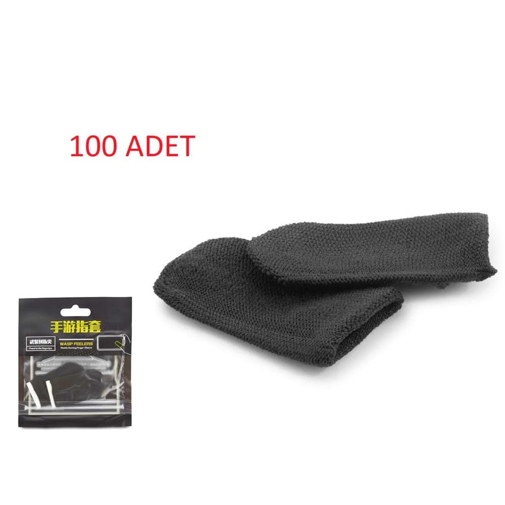 HADRON HDX3577P Mobil Oyun Parmak Eldiveni PUBG CoD Free Fire Dokunmatik Ekran Uyumlu 100 Adet Siyah