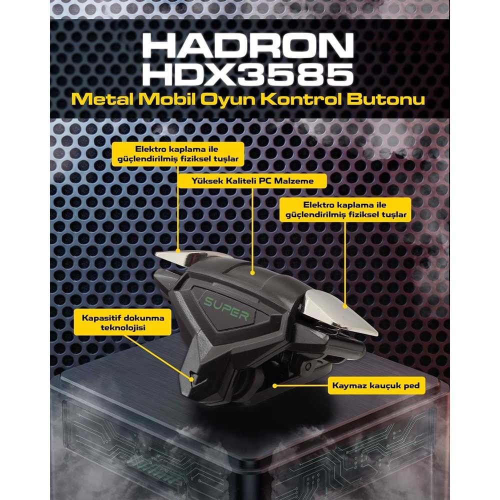 HADRON HDX3585 Mobil Oyun Kontrol Aparatı 2 Butonlu Siyah