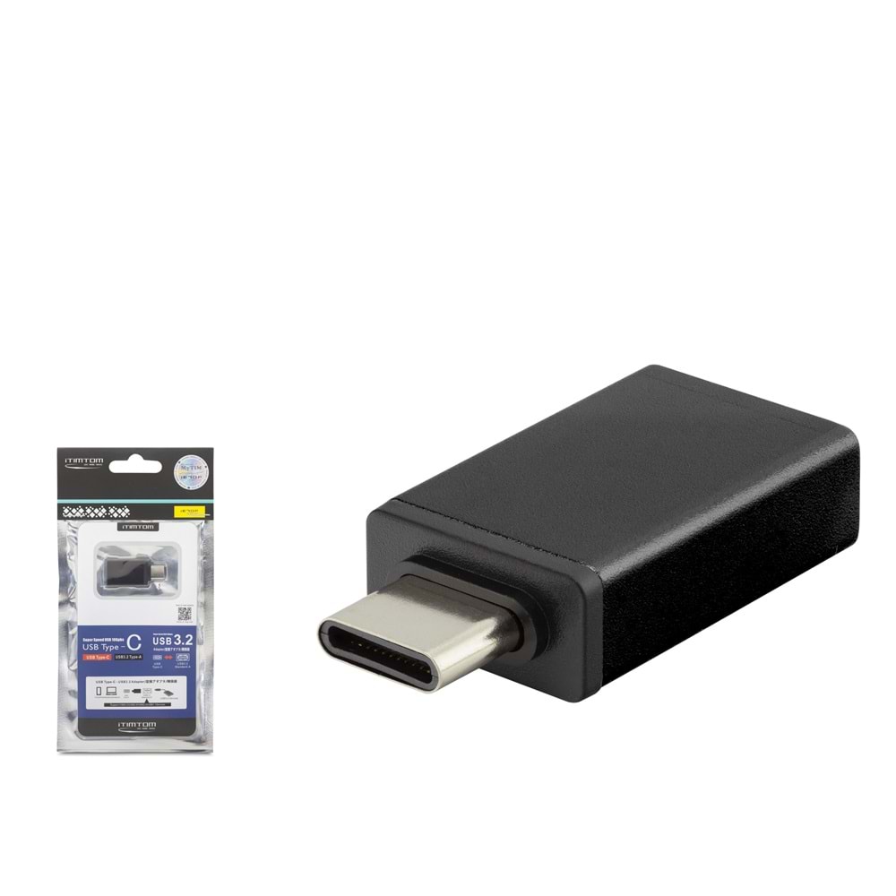 iETOP HDX7899 Type-C to USB 3.2 OTG Metal Gövde Dönüştürücü Adaptör Siyah