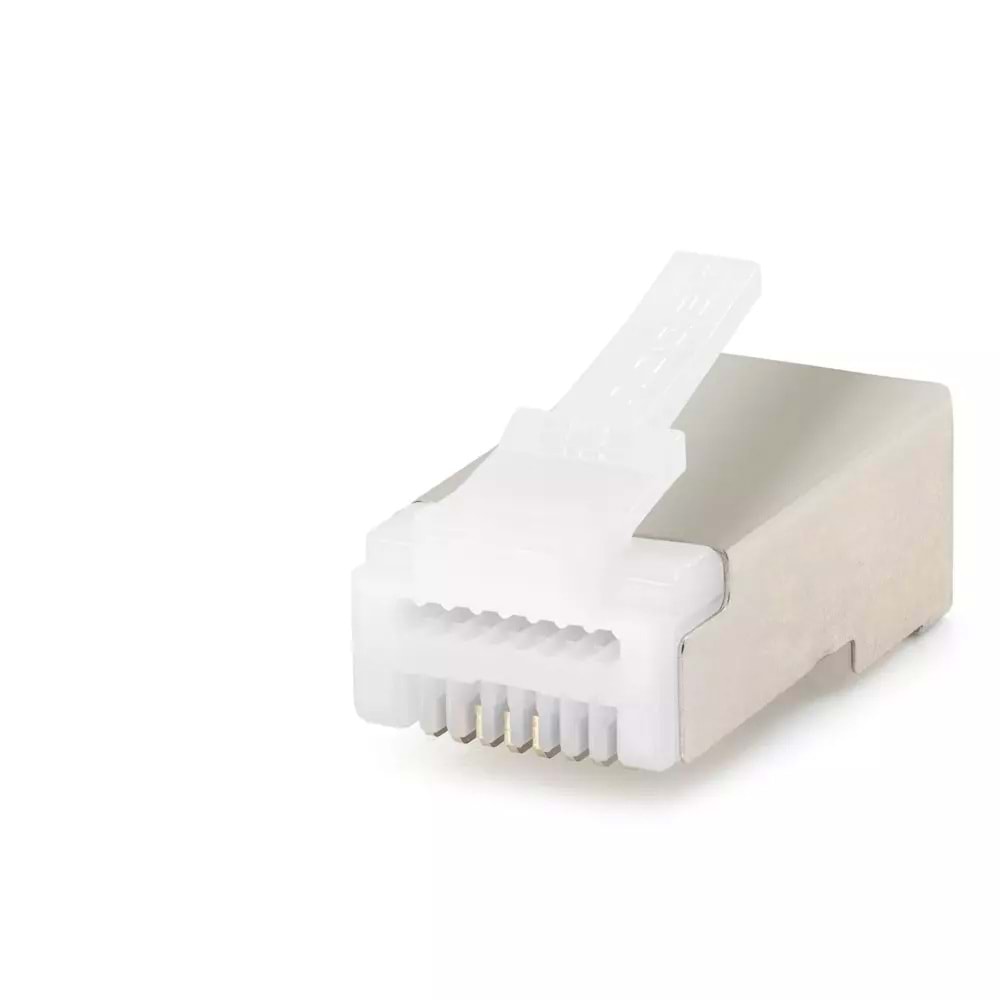 NODAR ND2422 CAT6E EZ RJ45 Metal Konnektör 100 Adetli Kutu Beyaz