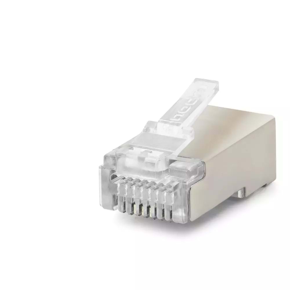 NODAR ND2423 CAT6E EZ RJ45 Metal Konnektör 100 Adetli Kutu Şeffaf