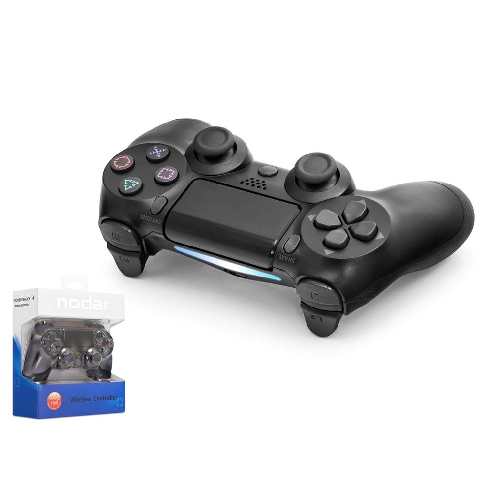 NODAR ND400 Bluetooth GamePad Oyun Kolu PS4 Uyumlu DoubleShock 4 Siyah