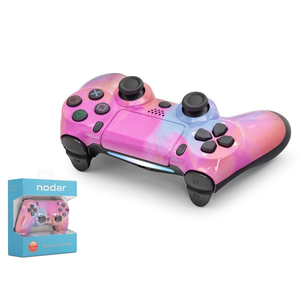 NODAR ND400AN Bluetooth GamePad Oyun Kolu PS4 Uyumlu DoubleShock 4 Pembe