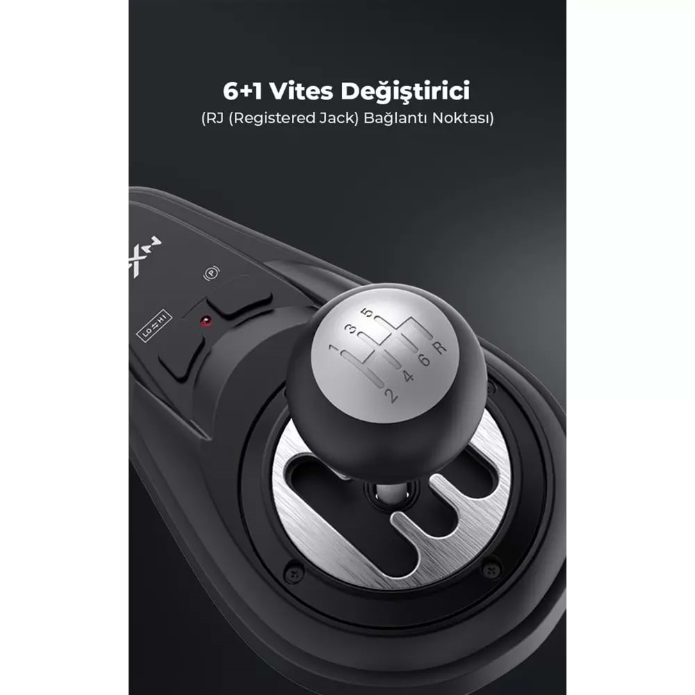 NODAR ND705 PXN V10 Oyuncu Direksiyon Seti 3.2Nm Force Feedback 3 Pedallı PS4 PC Xbox Uyumlu Siyah