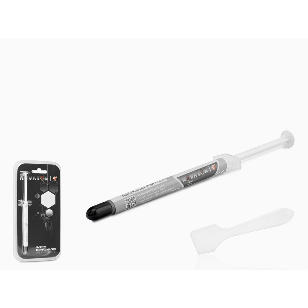 NOVATOR NVR269 Termal Macun Spatula Setli 1.93 W/mK 1 g Gri