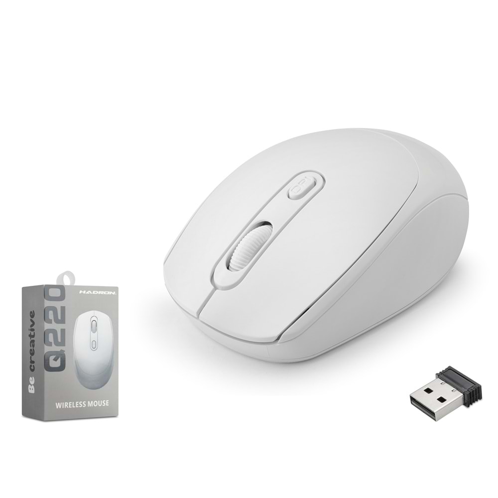 HADRON Q220K Kablosuz Mouse 1600 DPI 25li Paket Siyah Beyaz Mavi Pembe Turuncu