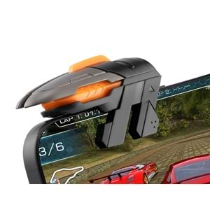 HADRON AK06 Mobil Oyun Kontrol Aparatı 4 Butonlu Siyah Turuncu