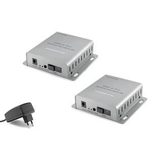HADRON HDX1364 HDMI KVM Fiber Extender Loop Out IR 1080p 60 Hz 20 km Gri