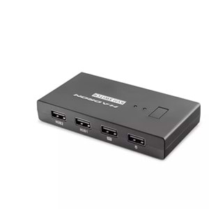 HADRON HDX1373 HDMI KVM Switch 2 USB Hub 2 Console Harici Butonlu KVM Kablo Setli 2 HDMI Port Siyah