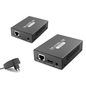 HADRON HDX1377 HDMI KVM Extender Loop Out IR 1080p 60 Hz 150 m Siyah