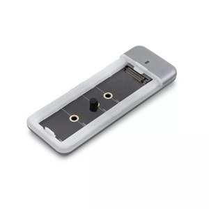 HADRON HDX1774 M.2 NVMe Harici SSD Kutusu USB Type-C 10 Gbps RGB Gri