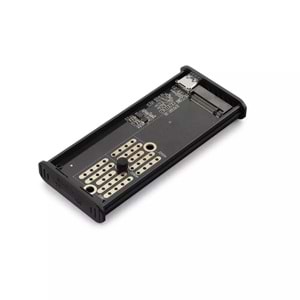 HADRON HDX1781 M.2 NVMe Harici SSD Kutusu USB Type-C 10 Gbps RGB Gri