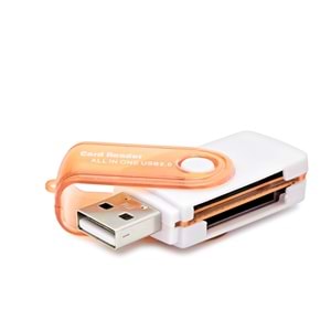 HADRON HDX7022 USB All in One Kart Okuyucu SD MicroSD MiniSD MMC MS M2 480 Mbps Çok Renkli