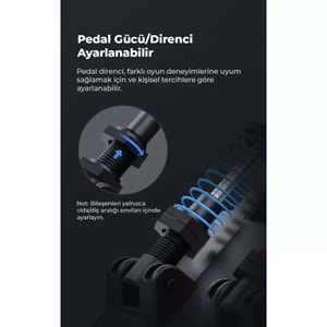 NODAR ND705 PXN V10 Oyuncu Direksiyon Seti 3.2Nm Force Feedback 3 Pedallı PS4 PC Xbox Uyumlu Siyah