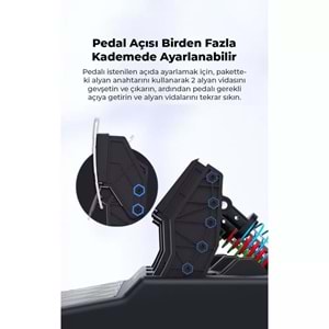 NODAR ND705 PXN V10 Oyuncu Direksiyon Seti 3.2Nm Force Feedback 3 Pedallı PS4 PC Xbox Uyumlu Siyah