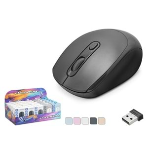 HADRON Q220K Kablosuz Mouse 1600 DPI 25li Paket Siyah Beyaz Mavi Pembe Turuncu