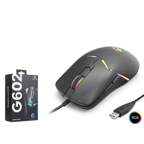 GOOD PRO G602 RGB Gaming Mouse 7200 DPI 6 Tuş 1000Hz Siyah