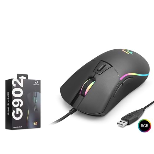 GOOD PRO G902 RGB Gaming Mouse 3600 DPI 6 Tuş 1000Hz Siyah