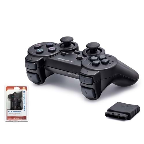HADRON HD305 Kablosuz GamePad Oyun Kolu PS3 PS2 PC Uyumlu Siyah