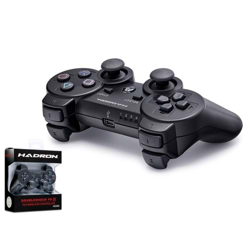 HADRON HD306S Bluetooth GamePad Oyun Kolu PS3 Uyumlu DoubleShock III Siyah