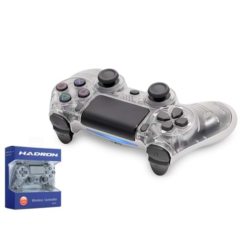 HADRON HD323R Bluetooth GamePad Oyun Kolu PS4 Uyumlu DoubleShock 4 Şeffaf