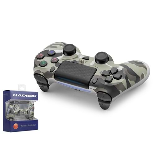 HADRON HD324AA Bluetooth GamePad Oyun Kolu PS4 Uyumlu DoubleShock 4 Yeşil Kamuflaj