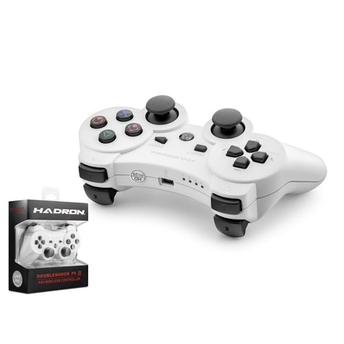 HADRON HD325B Bluetooth GamePad Oyun Kolu PS3 Uyumlu DoubleShock III Beyaz