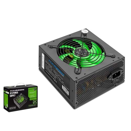 HADRON HD413 PC Power Supply Güç Kaynağı 600W 12 cm Fan ATX Siyah