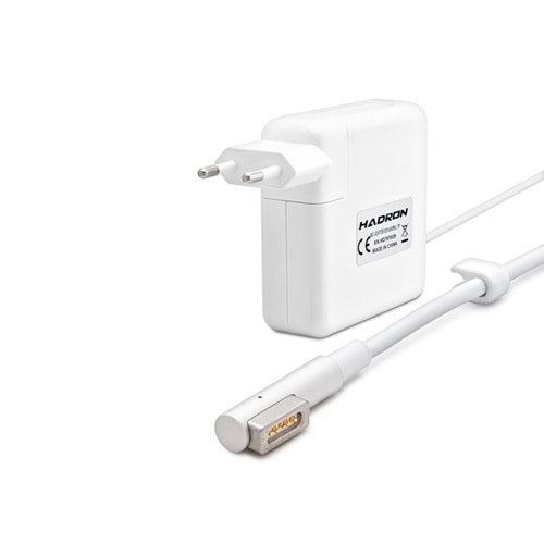 HADRON HD797 Laptop Adaptörü 85W 18.5V 4.6A L Tip MacBook Beyaz