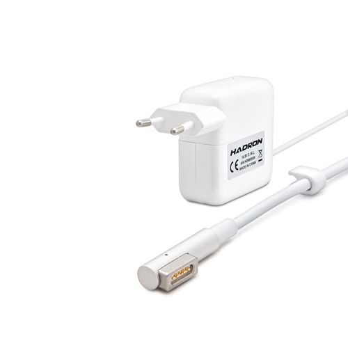 HADRON HD8802 Laptop Adaptörü 45W 14.5V 3.15A L Tip MacBook Beyaz
