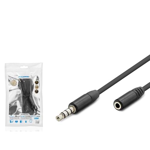 HADRON HDX1011 3.5 mm TRRS AUX Uzatma Kablosu 3 m Siyah