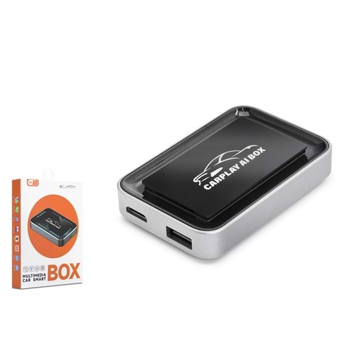 HADRON HDX1398 CarPlay Android Auto Smart AI Box Type-C USB Multimedya Adaptörü Siyah