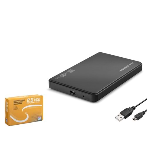 HADRON HDX1757 2.5 İnç SATA HDD SSD Harici Disk Kutusu USB Mini 2.0