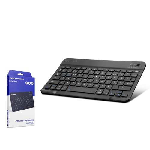 HADRON HDX2506 Şarjlı Bluetooth Smart Klavye Siyah