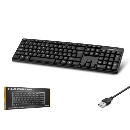 HADRON HDX2606 Standart Klavye Arapça Siyah