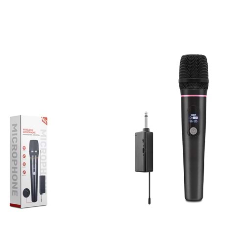 HADRON HDX2790 UHF Kablosuz Mikrofon 6.35 mm Siyah
