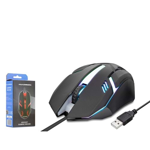 HADRON HDX3257 LED Gaming Mouse 1600 DPI Siyah